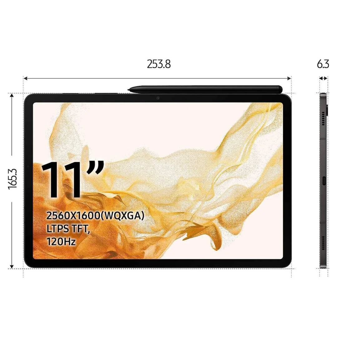 Samsung Galaxy Tab S8 - 11" 256GB - Wi-Fi - Graphite - SM-X700NZABXAR