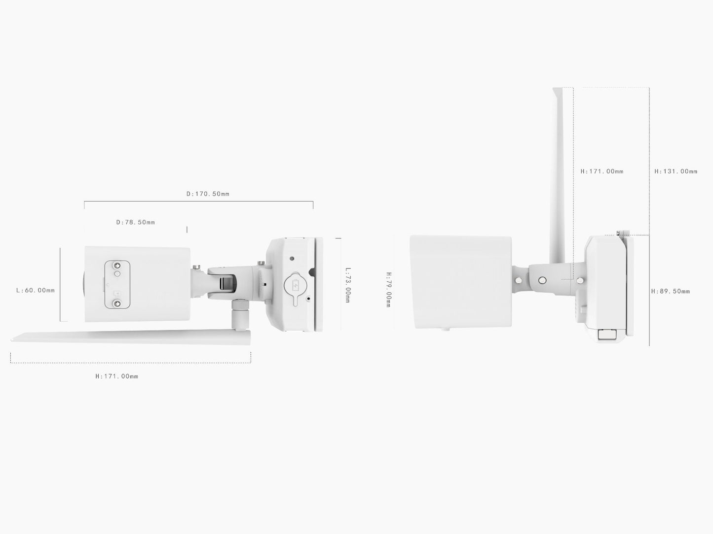 XP-4KBC: 8MP Fixed Lens IP Wireless Battery Camera w/Active Deterrence w/Audio