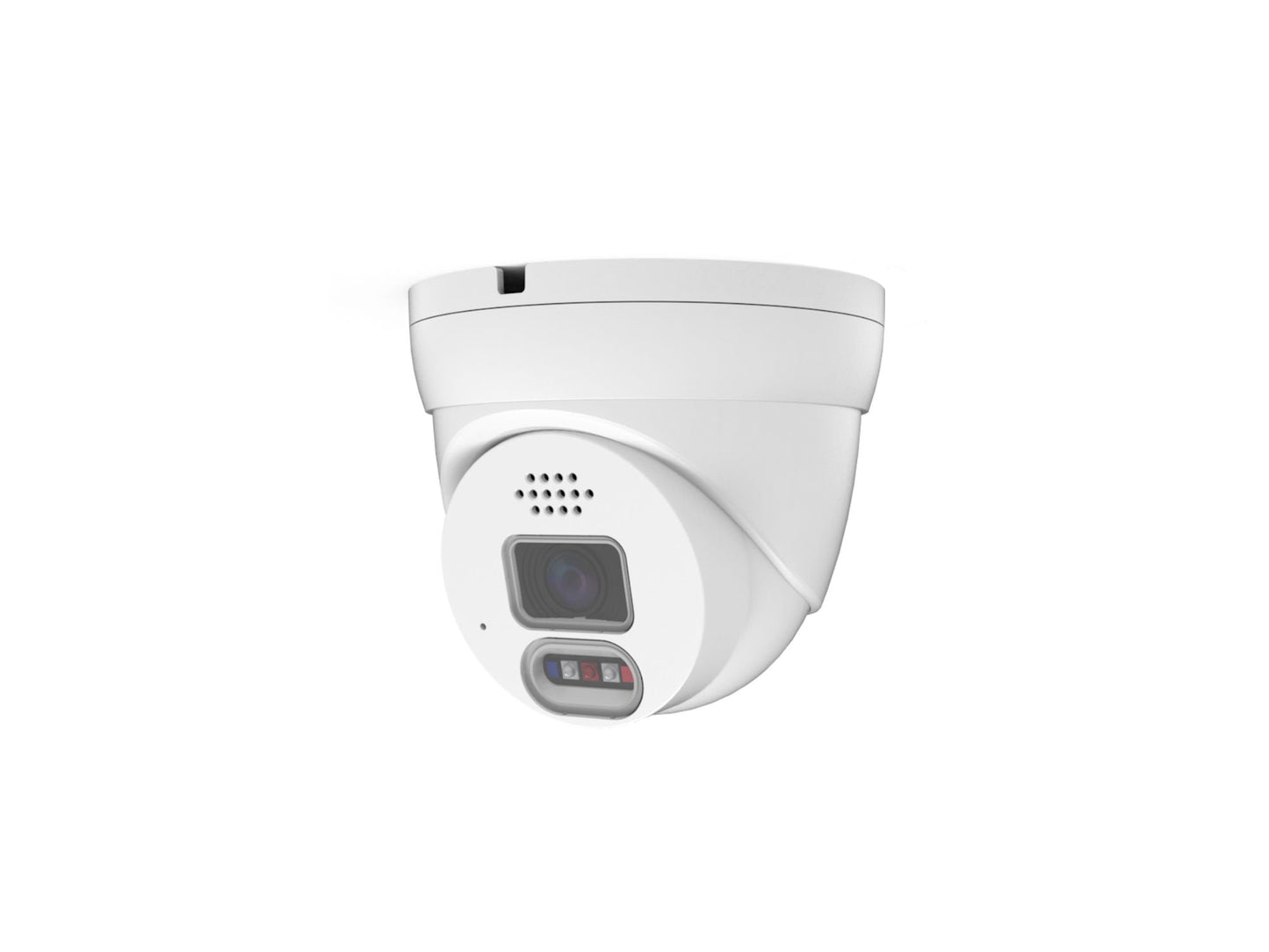 XP-8AD-FT: 8MP Fixed Lens IP Turret Camera w/Active Deterrence w/Full Color w/SMD