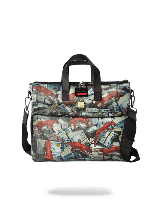 RED LEOPARD MONEY TRAVEL CASE