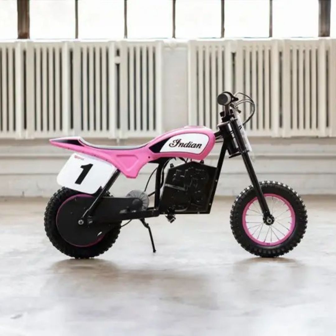 Razor - Indian eFTR Mini w/7 miles Max Operating Range & 14 mph Max Speed - Pink - 15128065