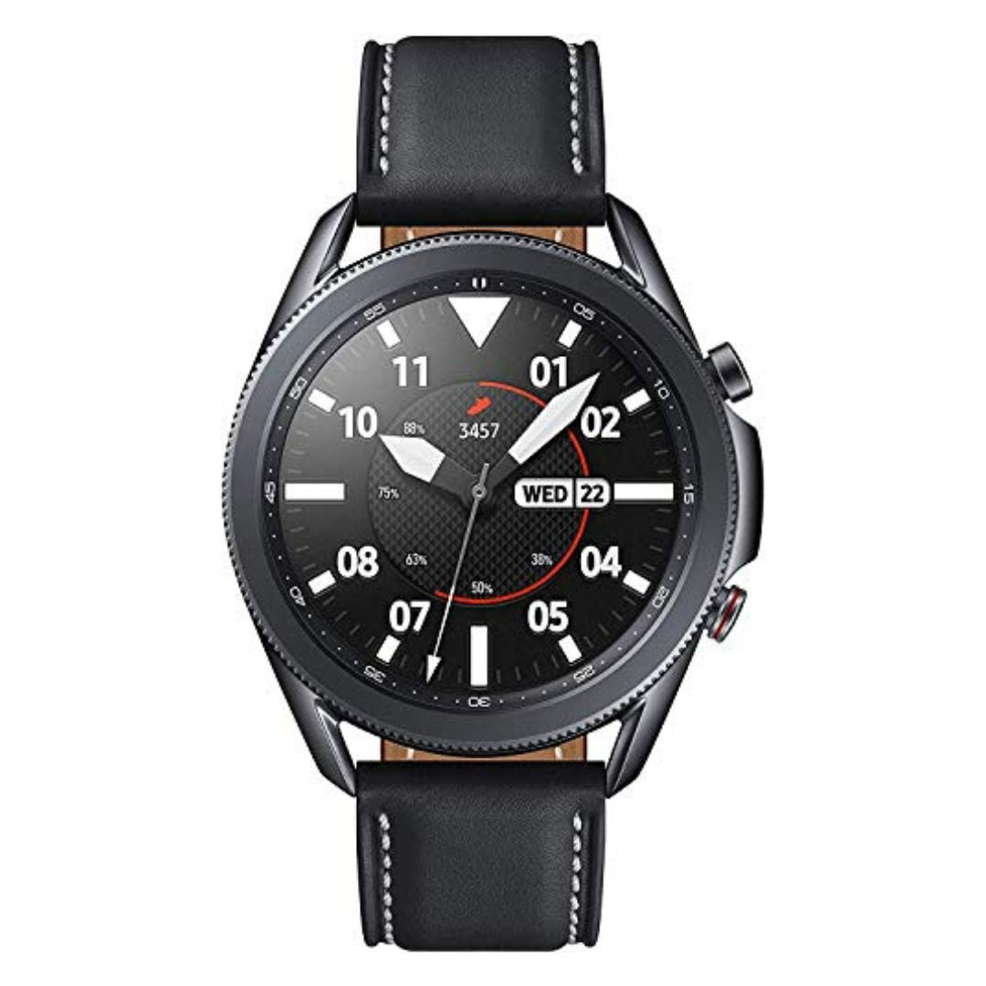 Samsung Galaxy Watch 3 (45mm, GPS, Bluetooth) Smart Watch with Advanced Health - Mystic Black - SM-R845UZKAXAR