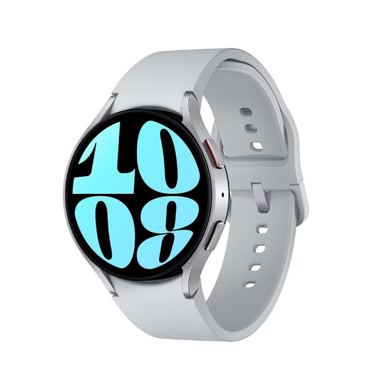 Samsung Galaxy Watch 6 44mm LTE - Silver Aluminum with Silver Sports Band - SM-R945UZSAXAA