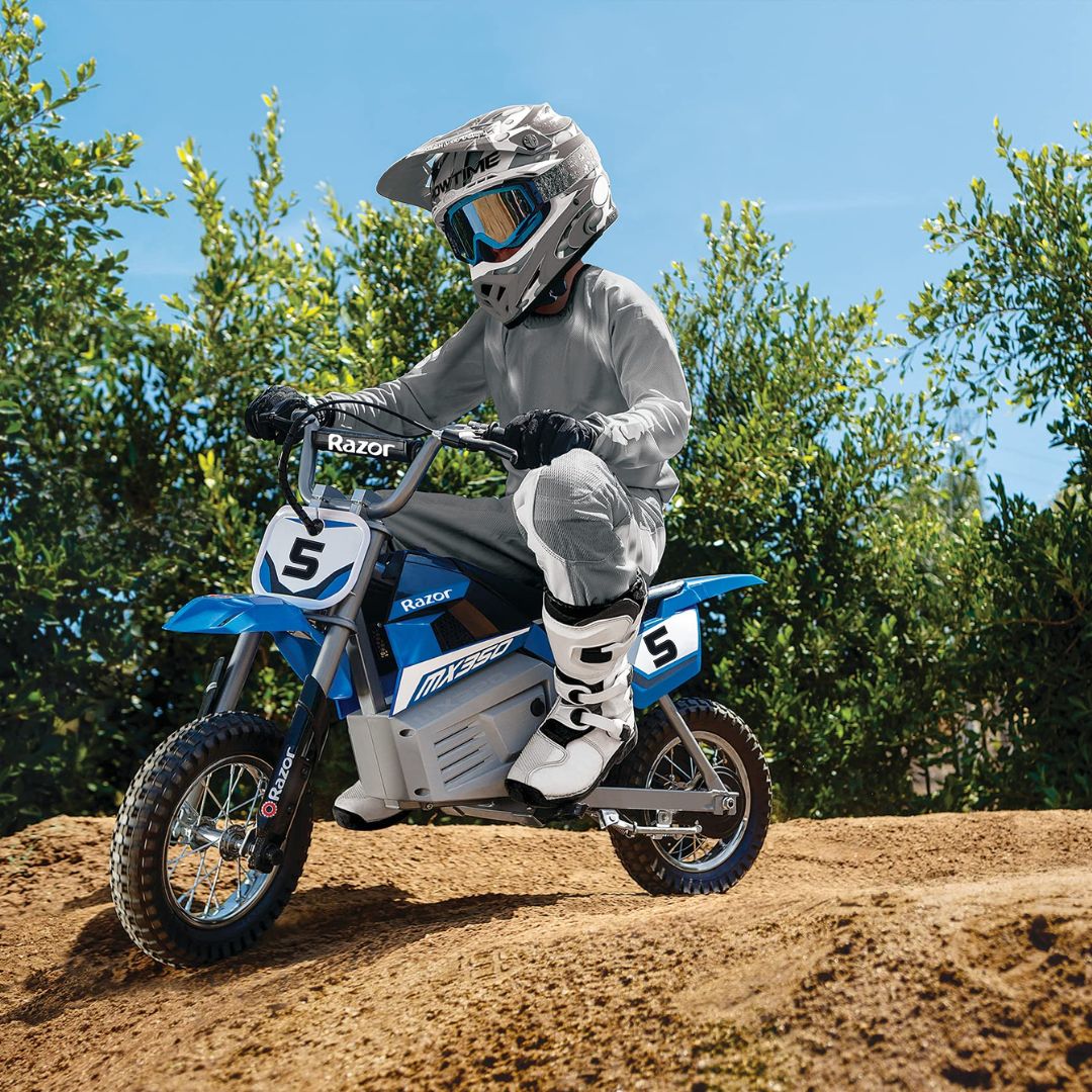 Razor - Dirt Rocket MX350 w/7 miles Max Operating Range & 14 mph Max Speed - Blue -  15128040