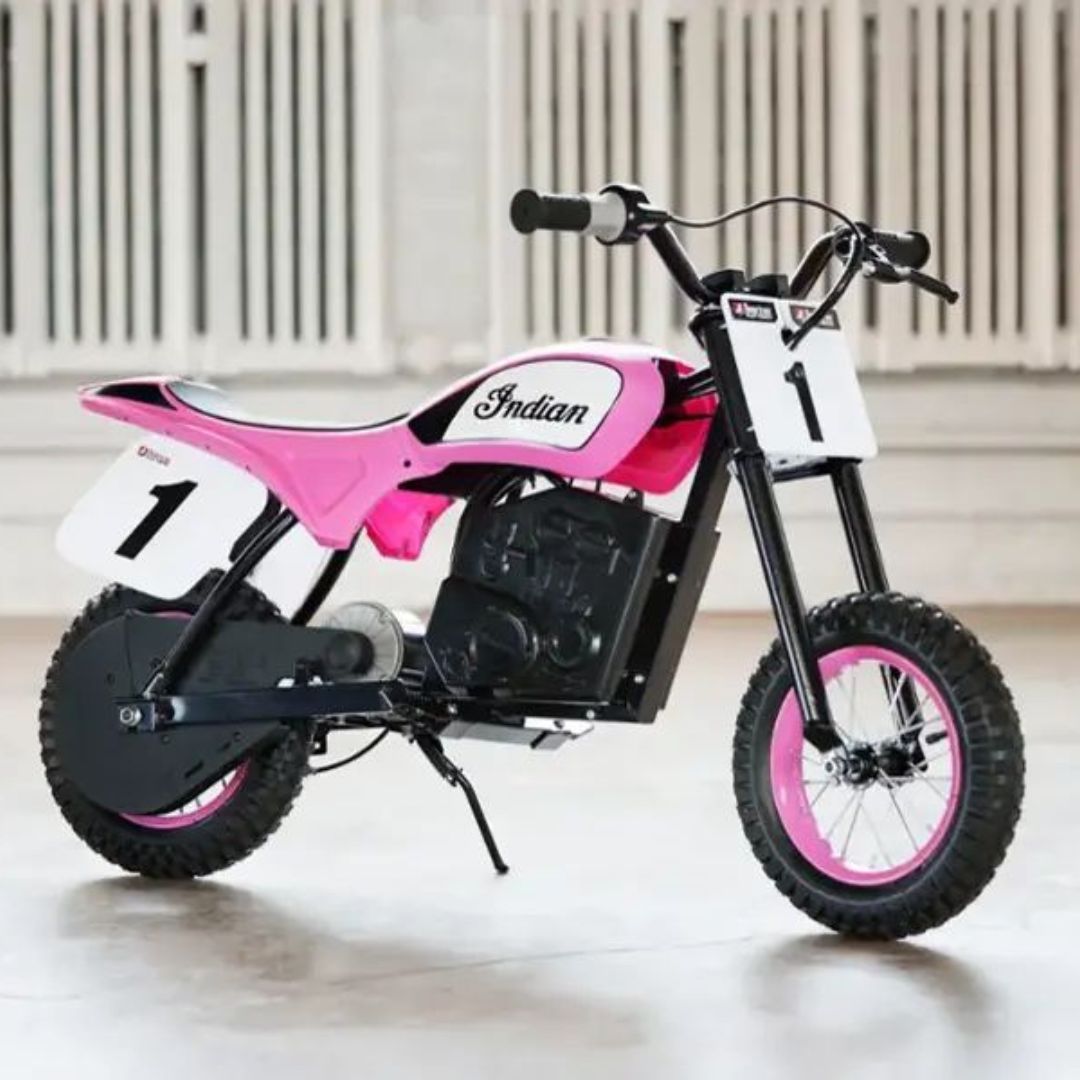 Razor - Indian eFTR Mini w/7 miles Max Operating Range & 14 mph Max Speed - Pink - 15128065