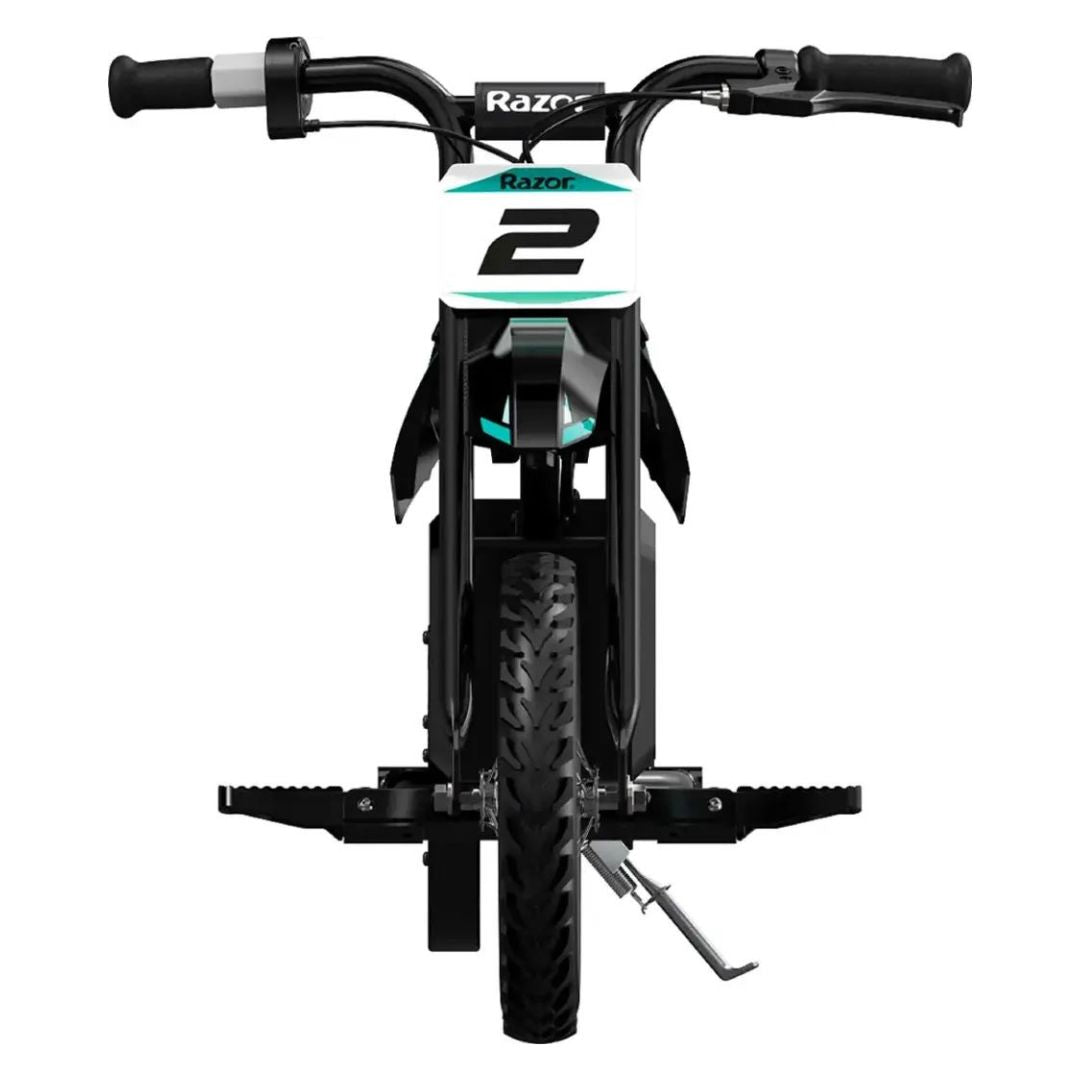 Razor - MX125 Dirt Rocket eBike for Kids w/ 5.3 Miles Max Operating Range and 8 mph Max Speed - Teal/Black - 15118245