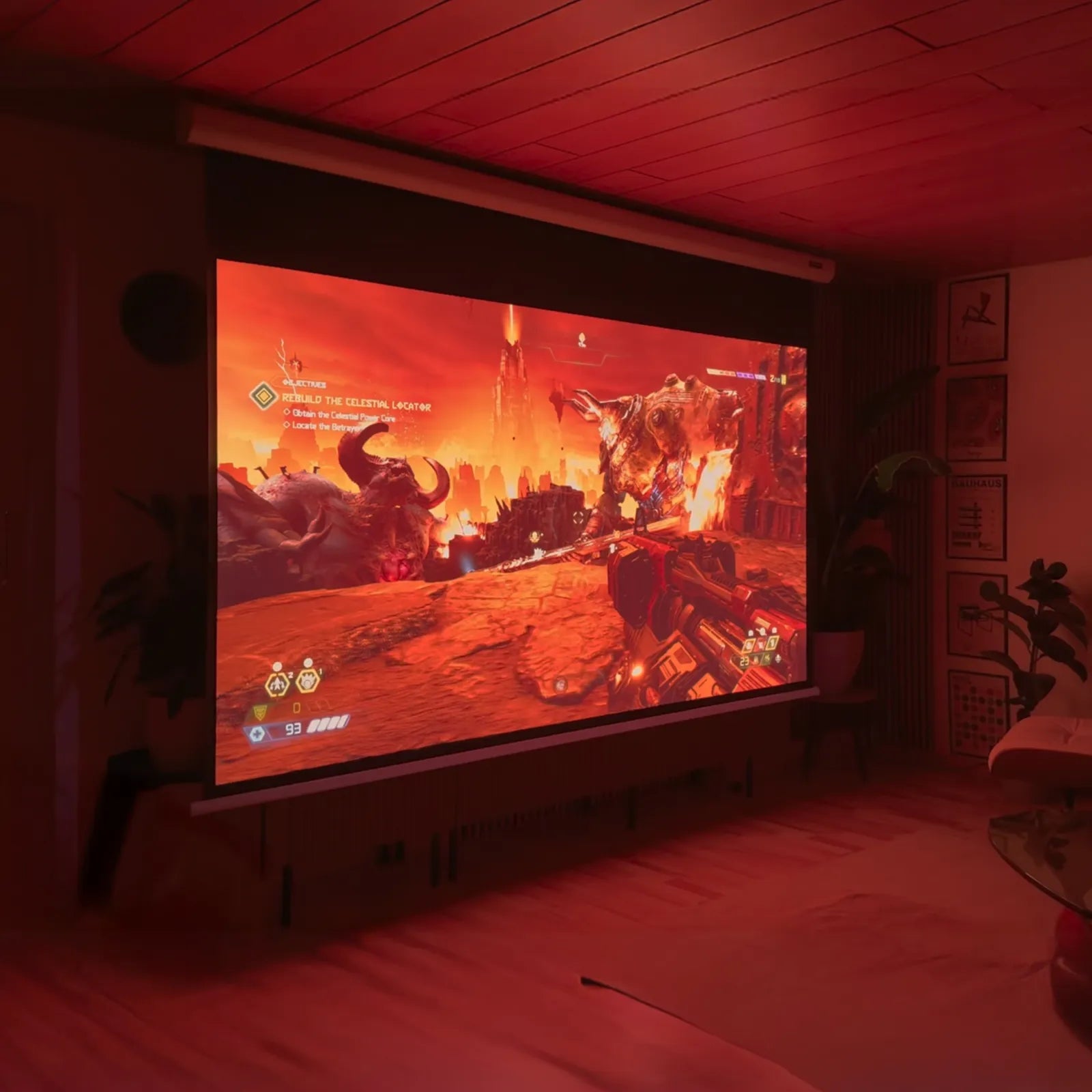 PureVision Motorized Matte White Screen