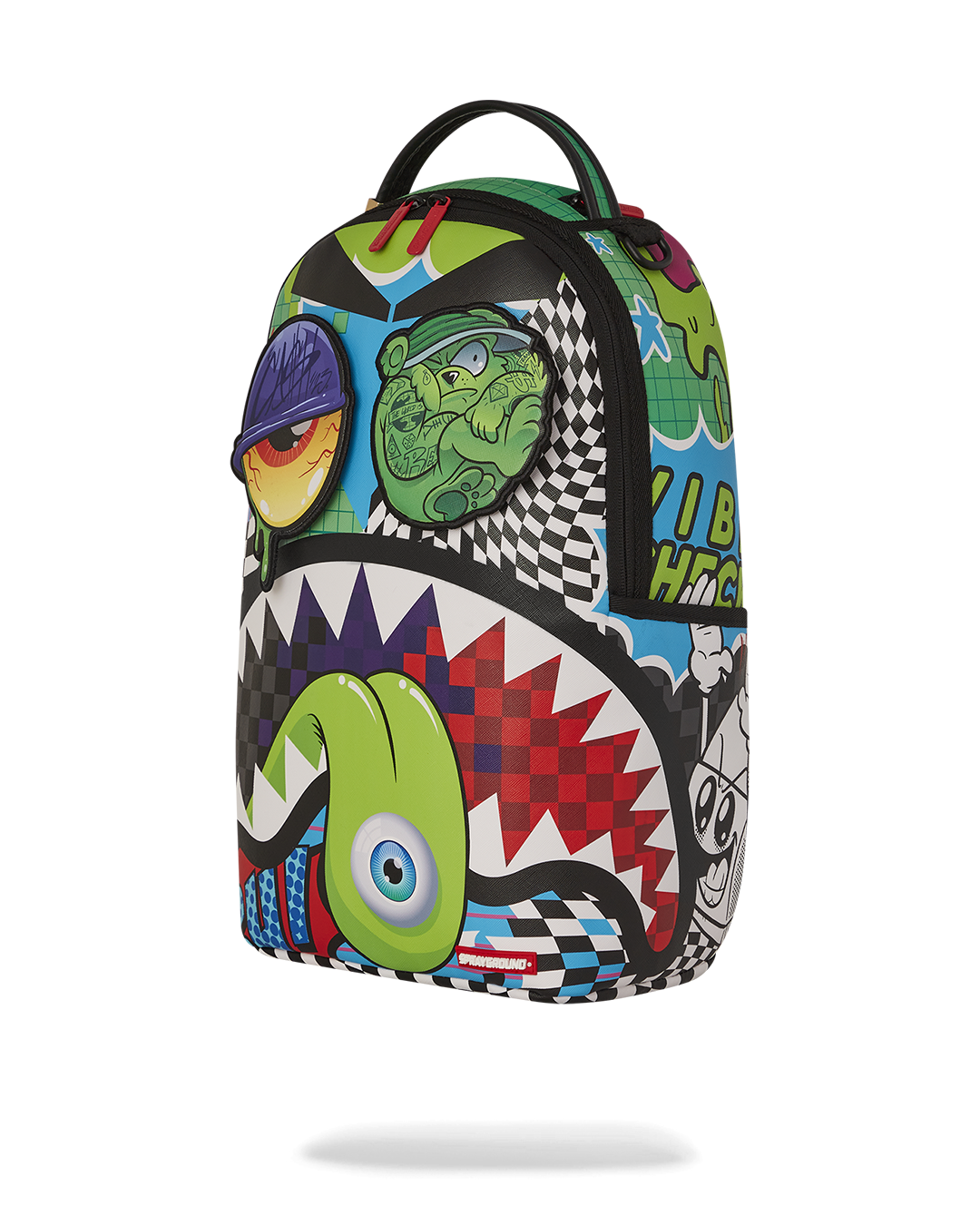 PSYCHO WORLD OF FUN BACKPACK (WITH REMOVABLE VELCRO EYE PATCHES)