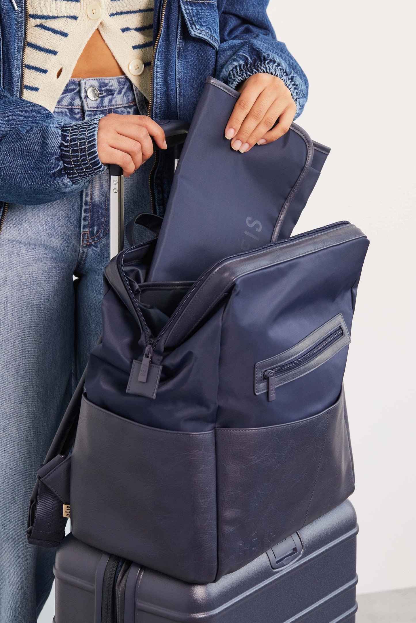 Resale The Backpack Diaper Bag in Navy