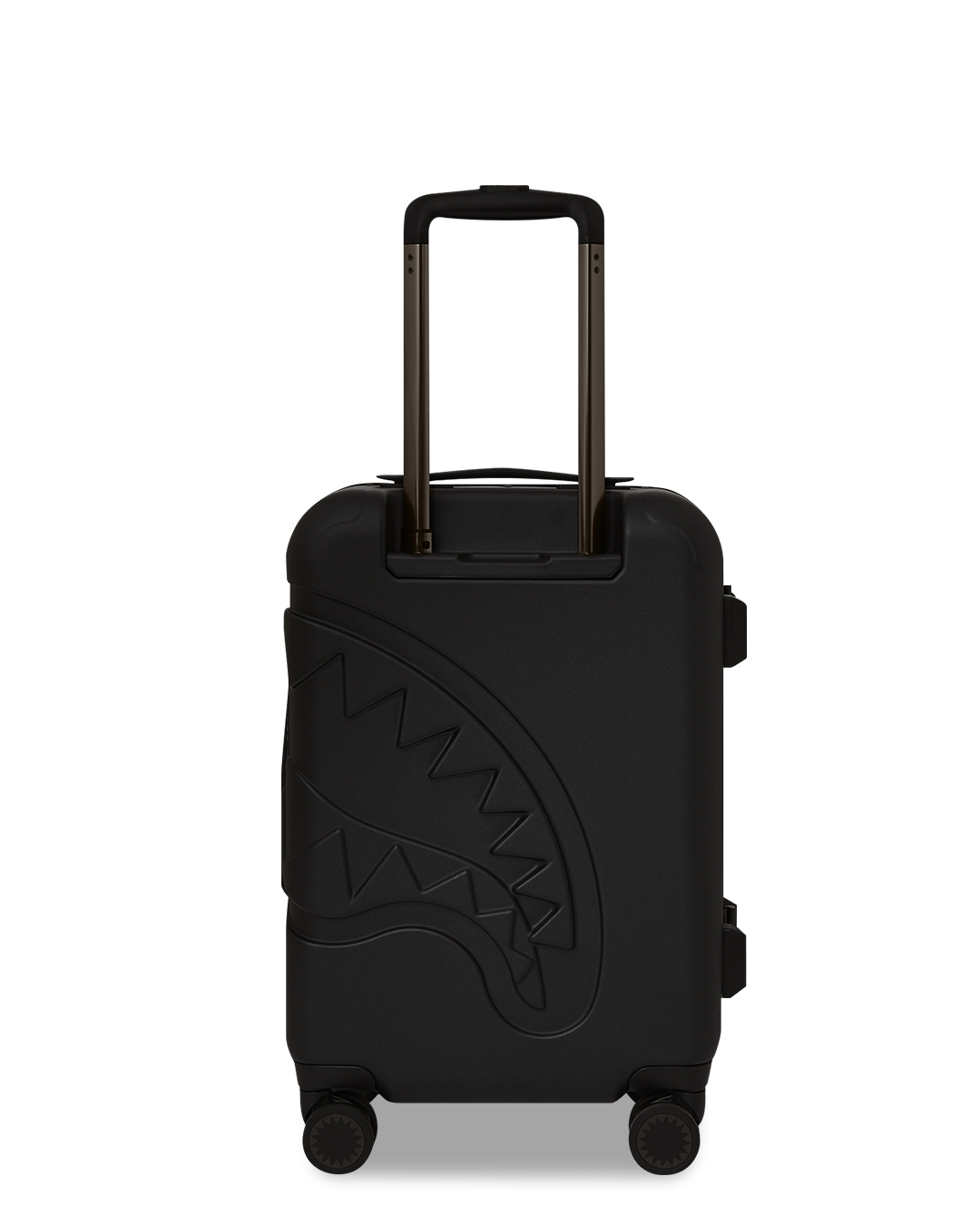 REALITY CHECK SHARKITECTURE CARRY-ON JETBLACK LUGGAGE (GUNMETAL HARDWARE)