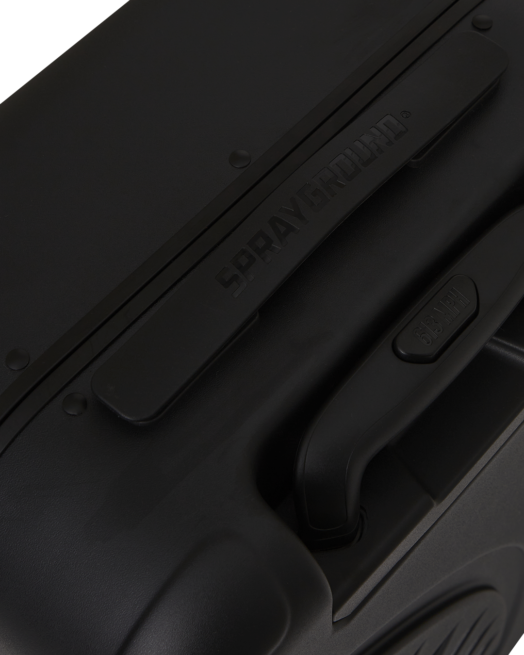 REALITY CHECK SHARKITECTURE CARRY-ON JETBLACK LUGGAGE (GOLD HARDWARE)