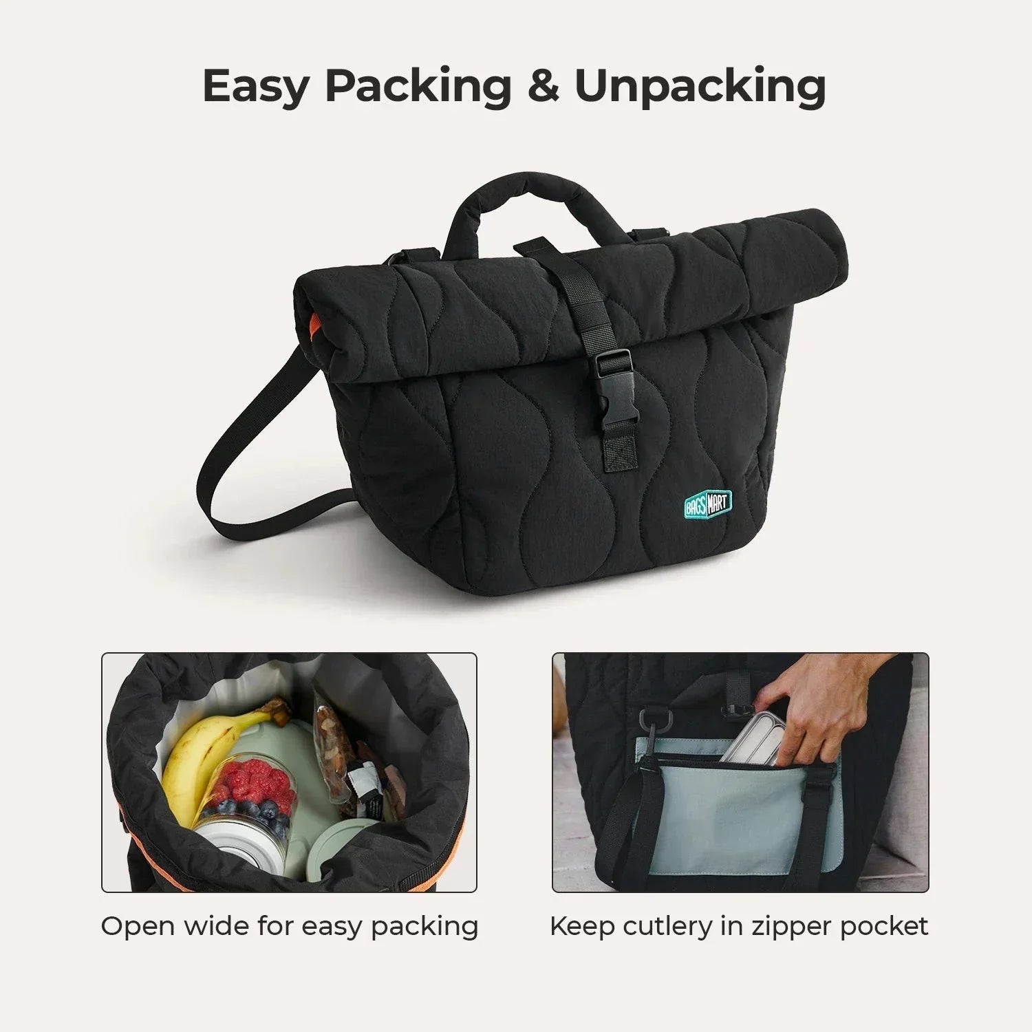 (FREE GIFT) Paz Roll Top Lunch Bag