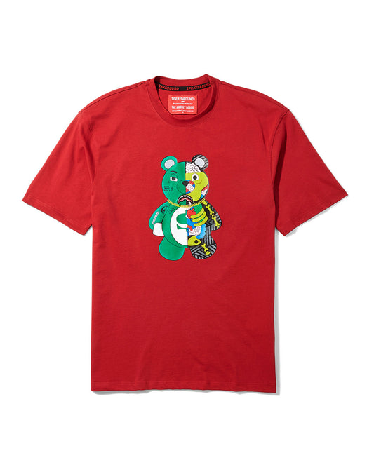 YOUTH ANATOMY BEAR T-SHIRT RED