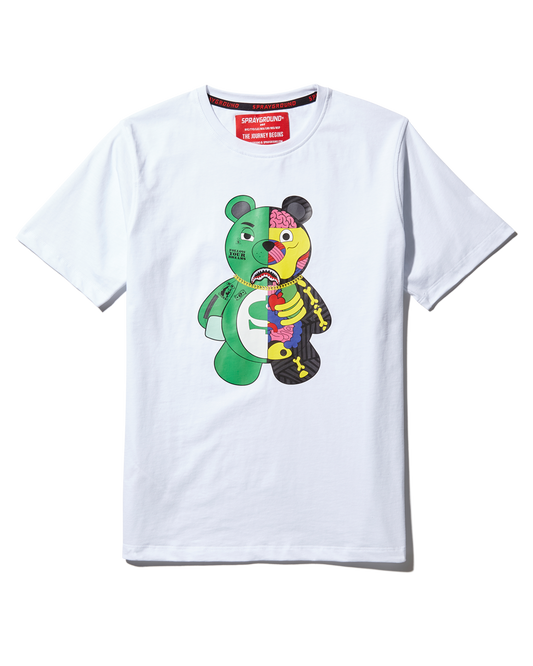 YOUTH ANATOMY BEAR T-SHIRT WHITE