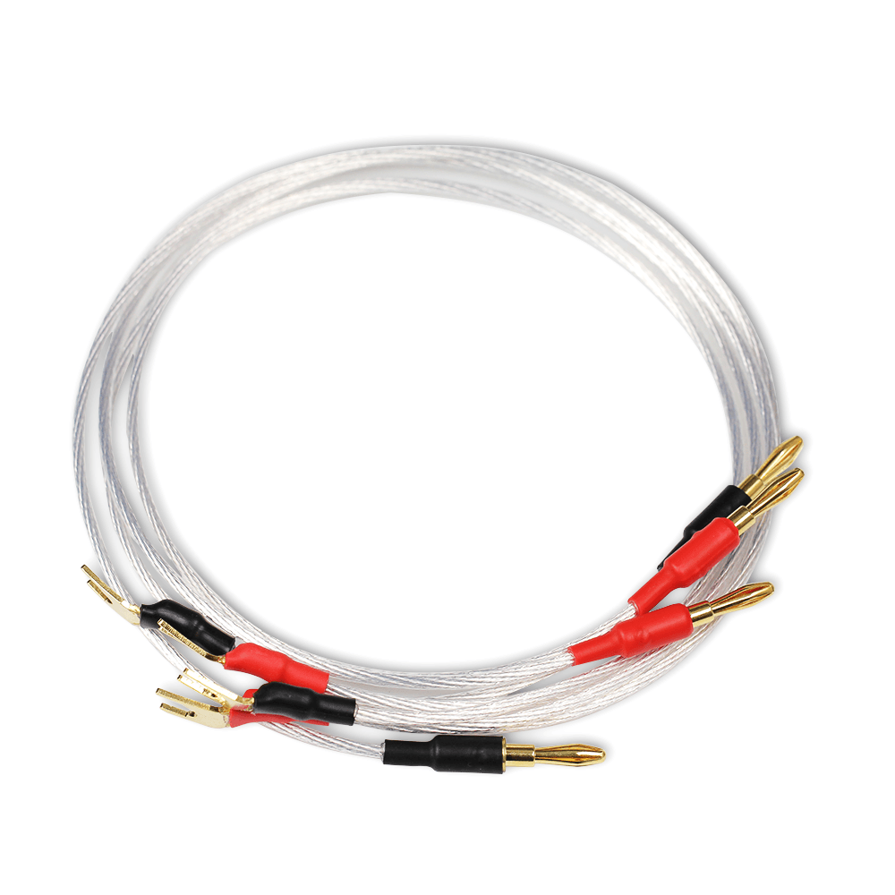 Premium 4N OCC Silver Speaker Wire Set