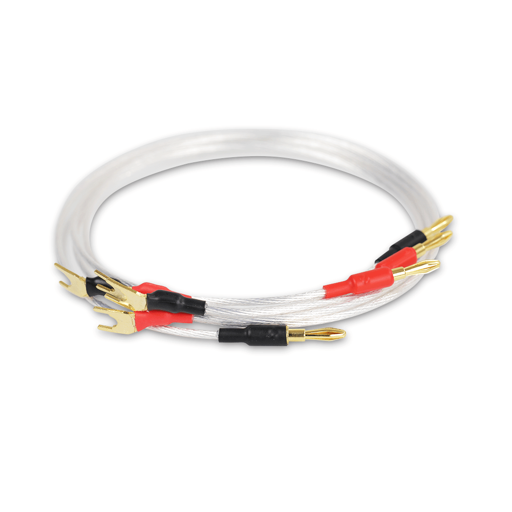 Premium 4N OCC Silver Speaker Wire Set