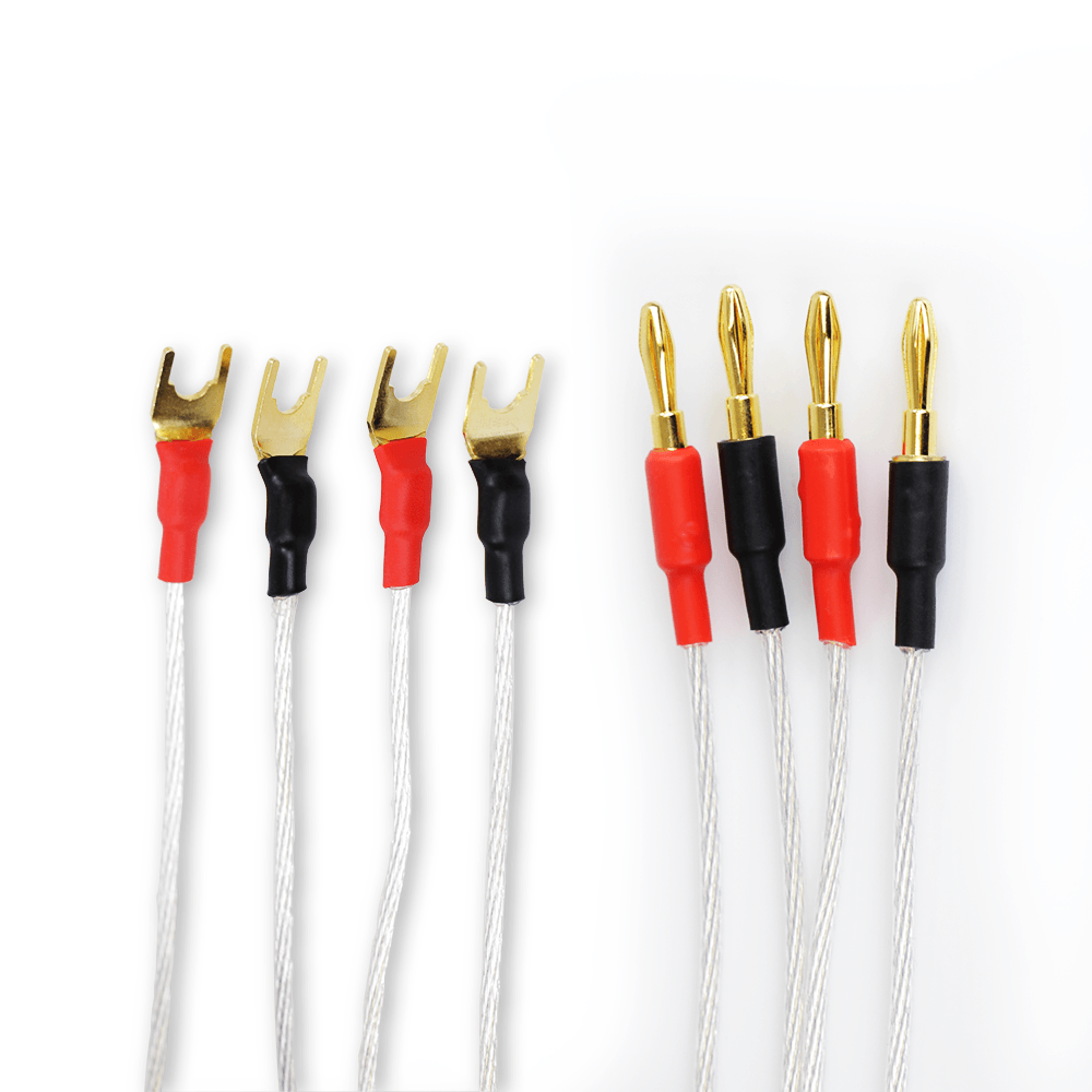 Premium 4N OCC Silver Speaker Wire Set
