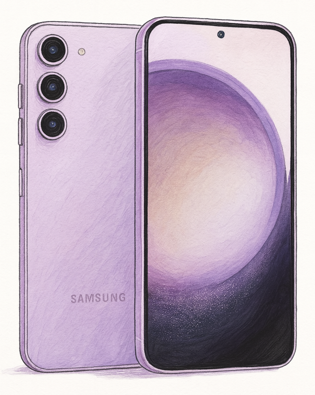 Samsung Galaxy S23 Plus (2023) 6.6-inch S916U – 256GB – Lavender (Spectrum) – Unlocked (Refurbished)