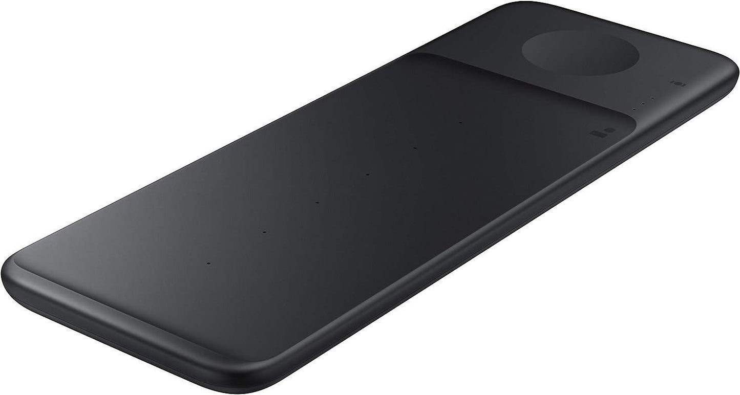 Samsung Wireless Qi Charger Trio - Charge up to 3 Devices at Once - Black (Renewed)