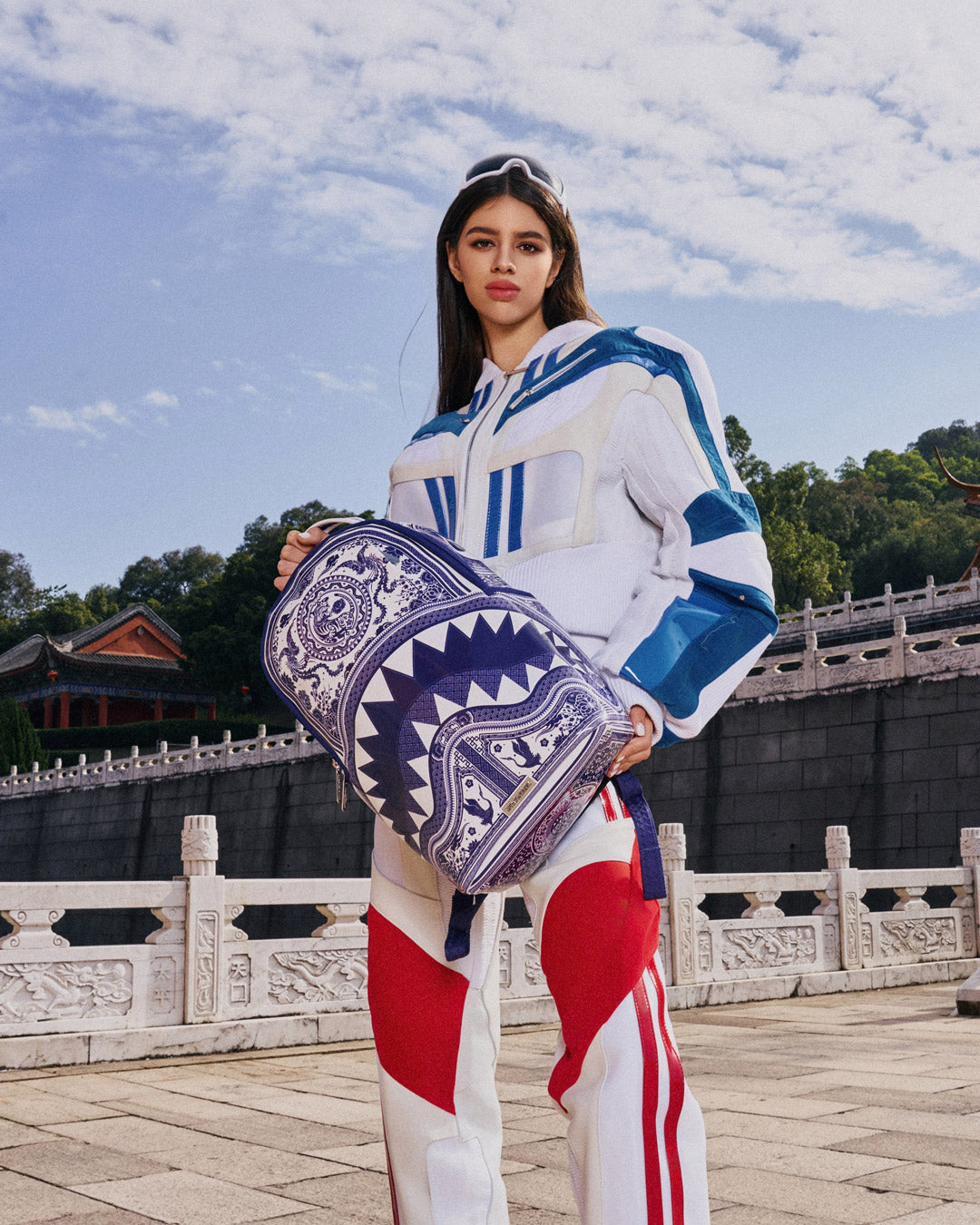 PORCELAIN TIGER PHOENIX SHARK BACKPACK