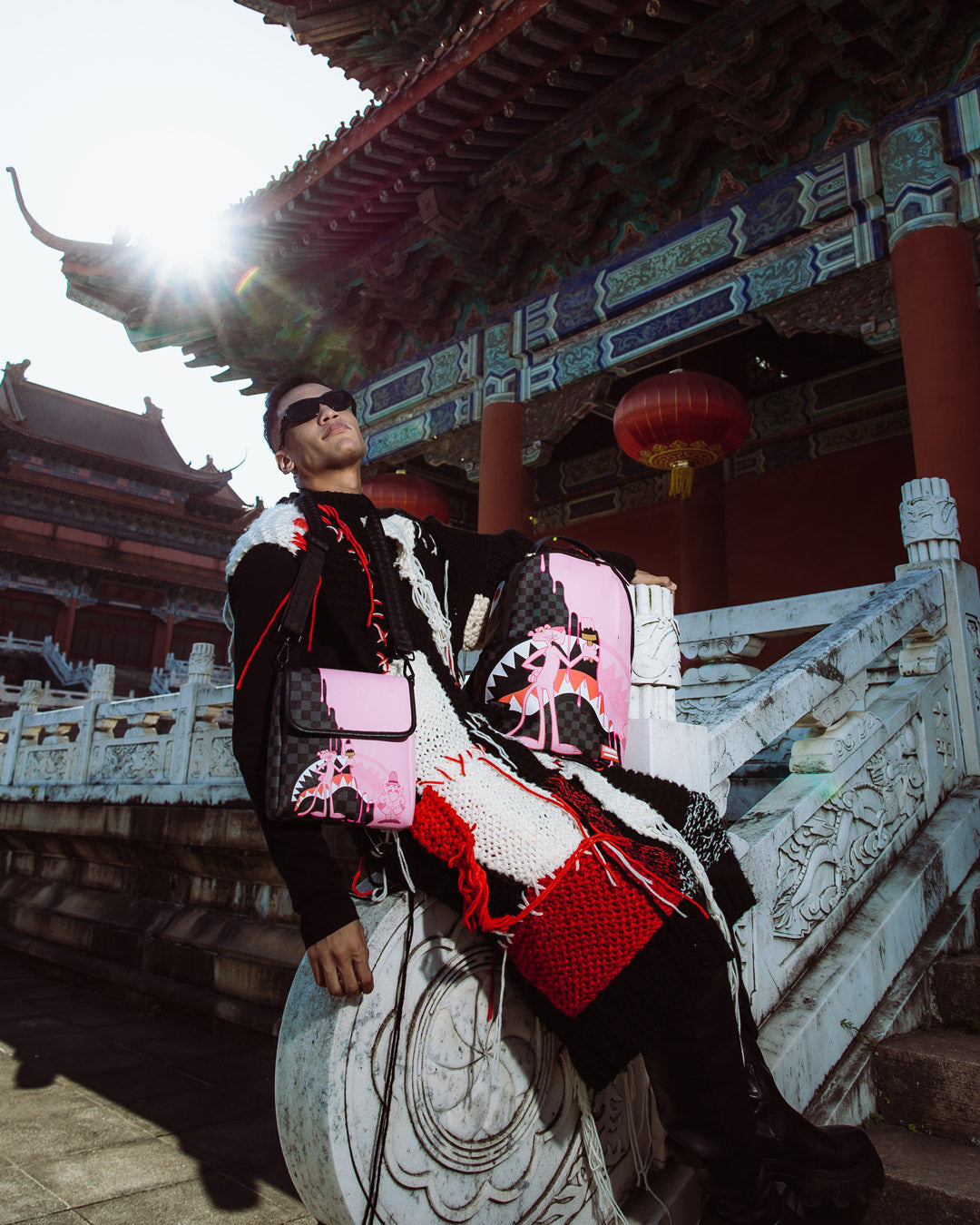 PINK PANTHER PINK PAINTER BACKPACK