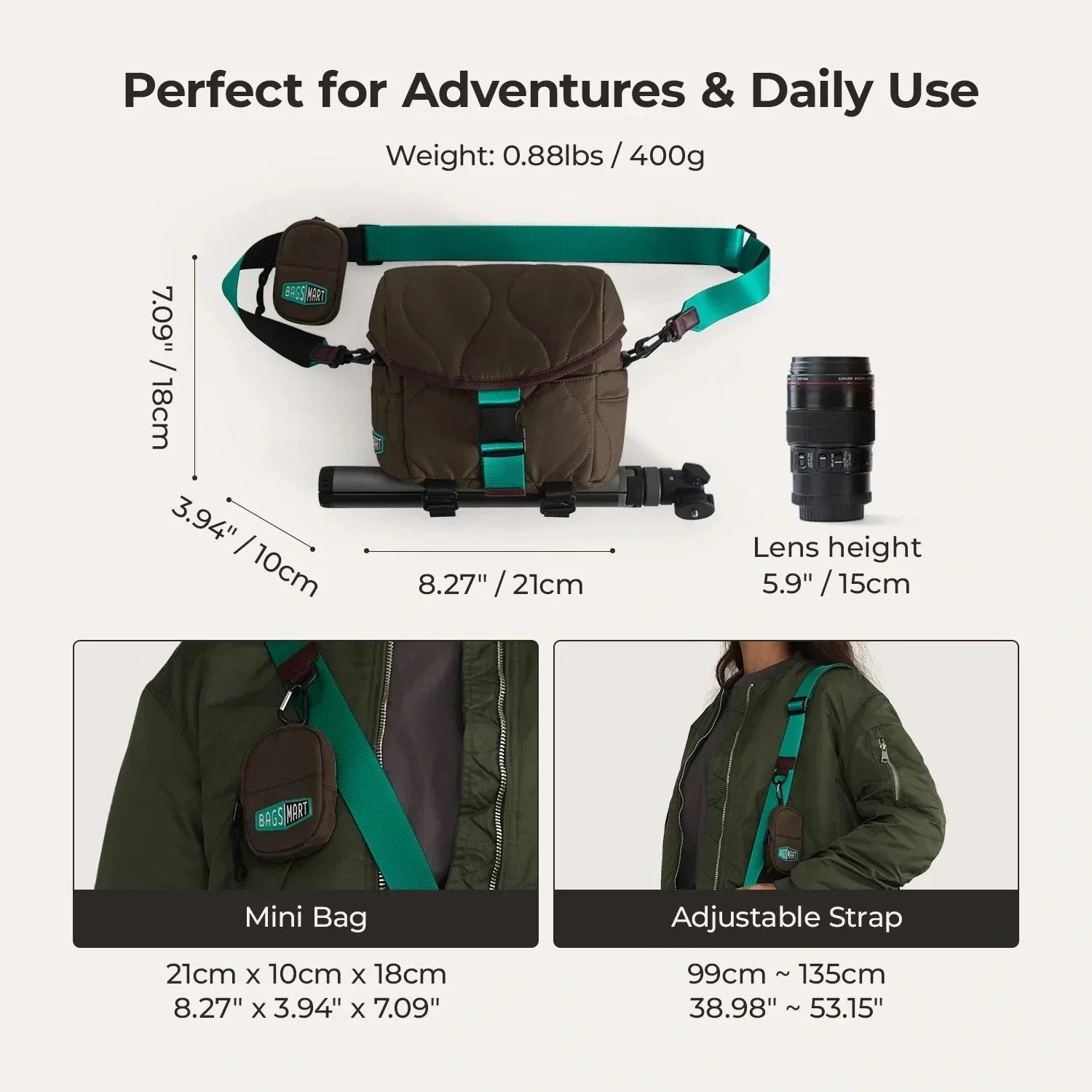 (FREE GIFT) Paz 4L Camera Sling
